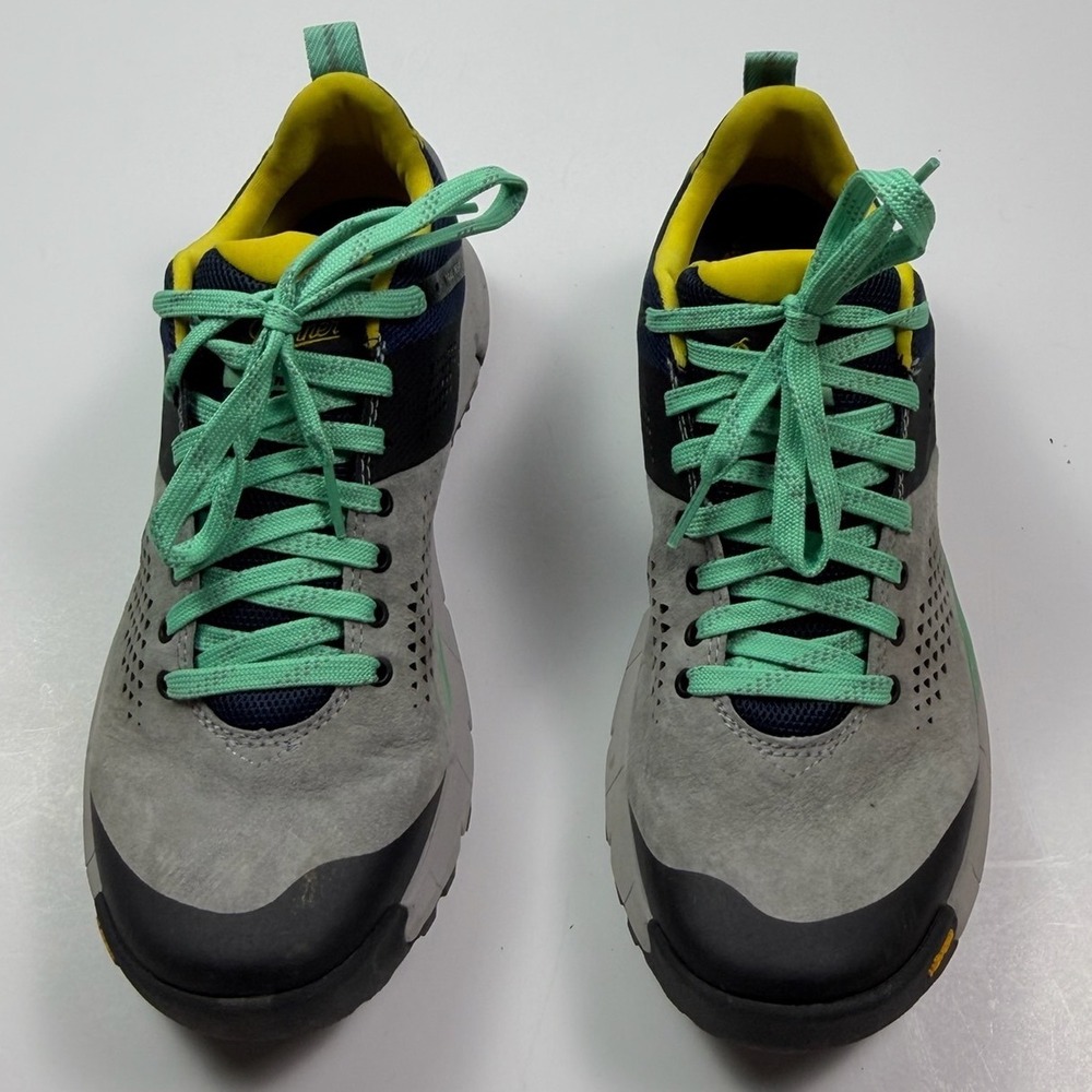 Danner Trail 2650 Gray Blue Spectra Yellow Sturdy Hiking Shoes Womens 9.5